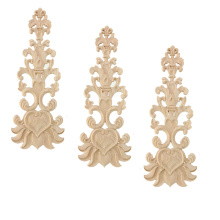 Solid wood furniture applique embellishment